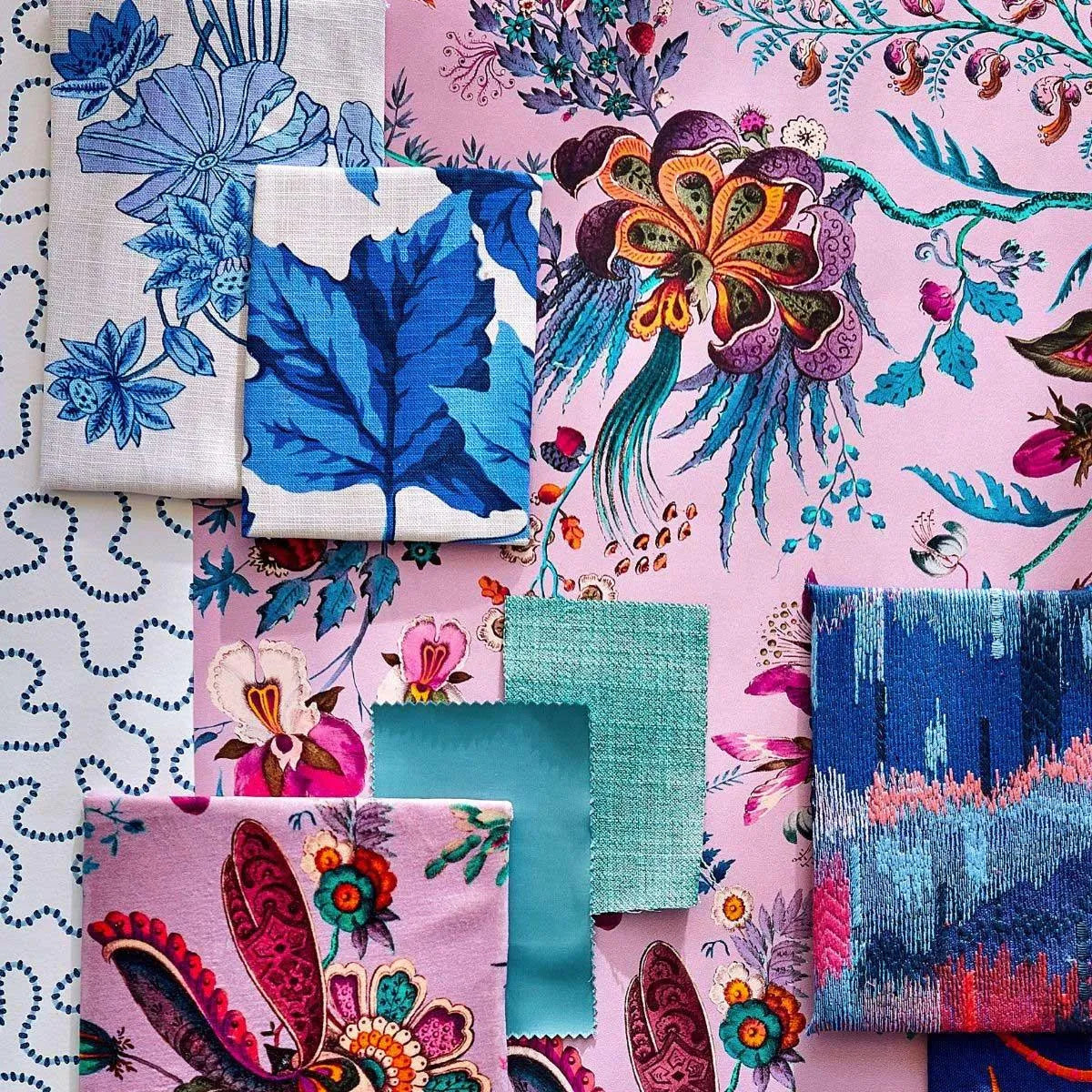 Woodland Floral Fabric - Harlequin X Sophie Robinson