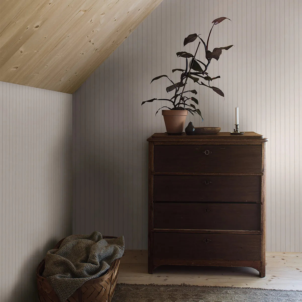 Woodland Stripe Wallpaper - Borastapeter