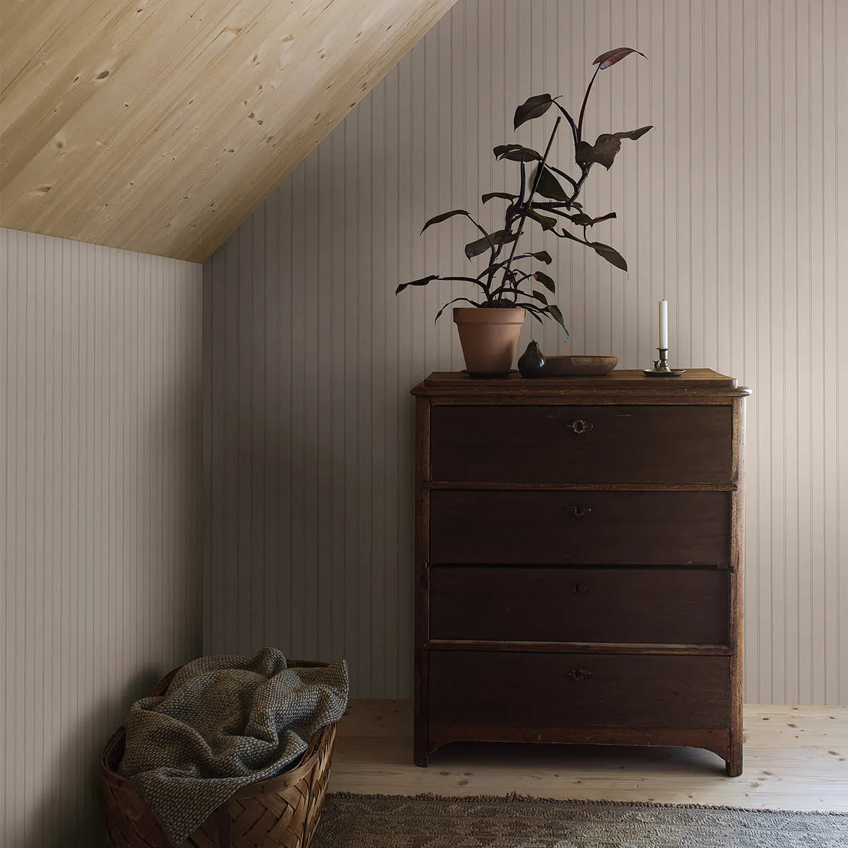 Woodland Stripe Wallpaper - Borastapeter