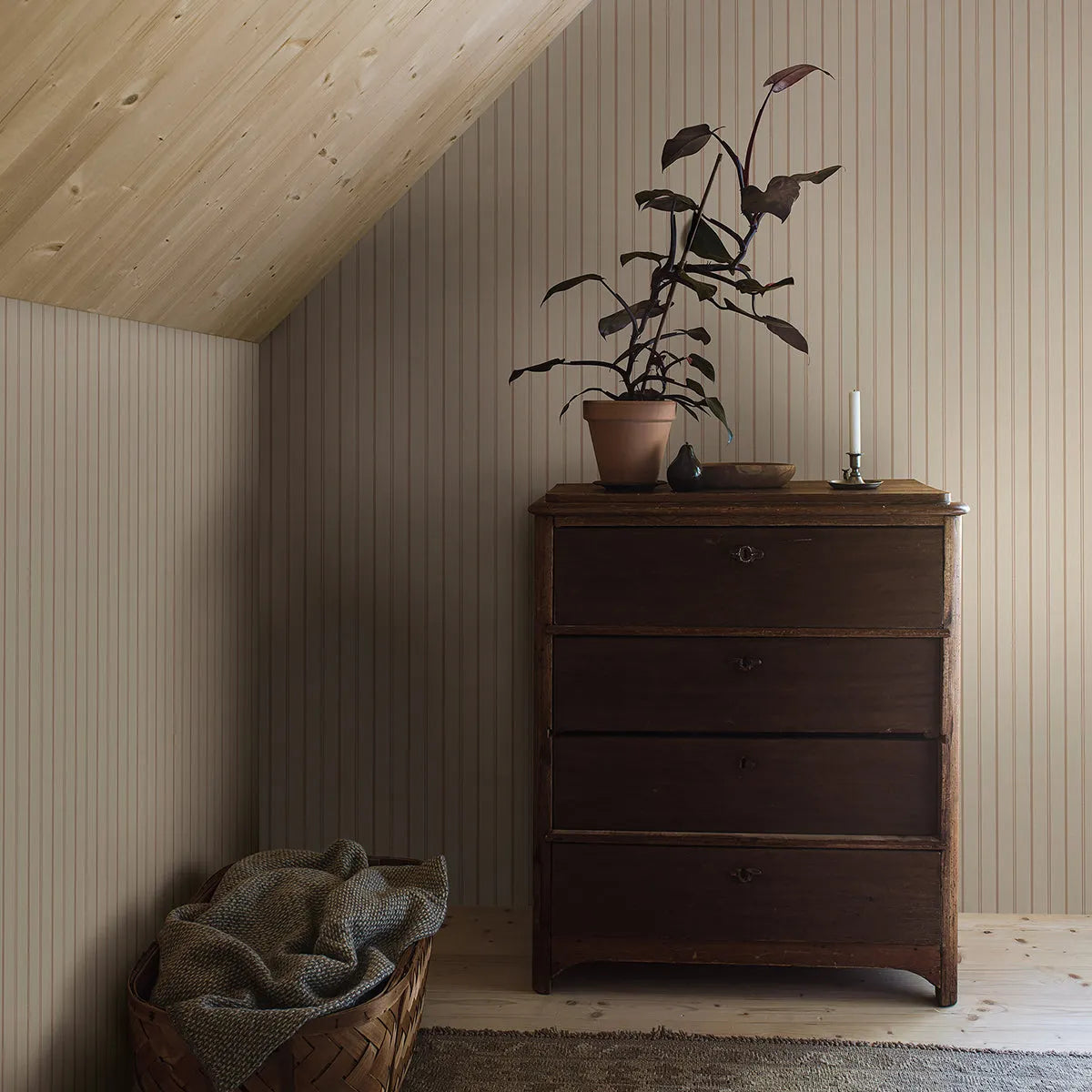 Woodland Stripe Wallpaper - Borastapeter