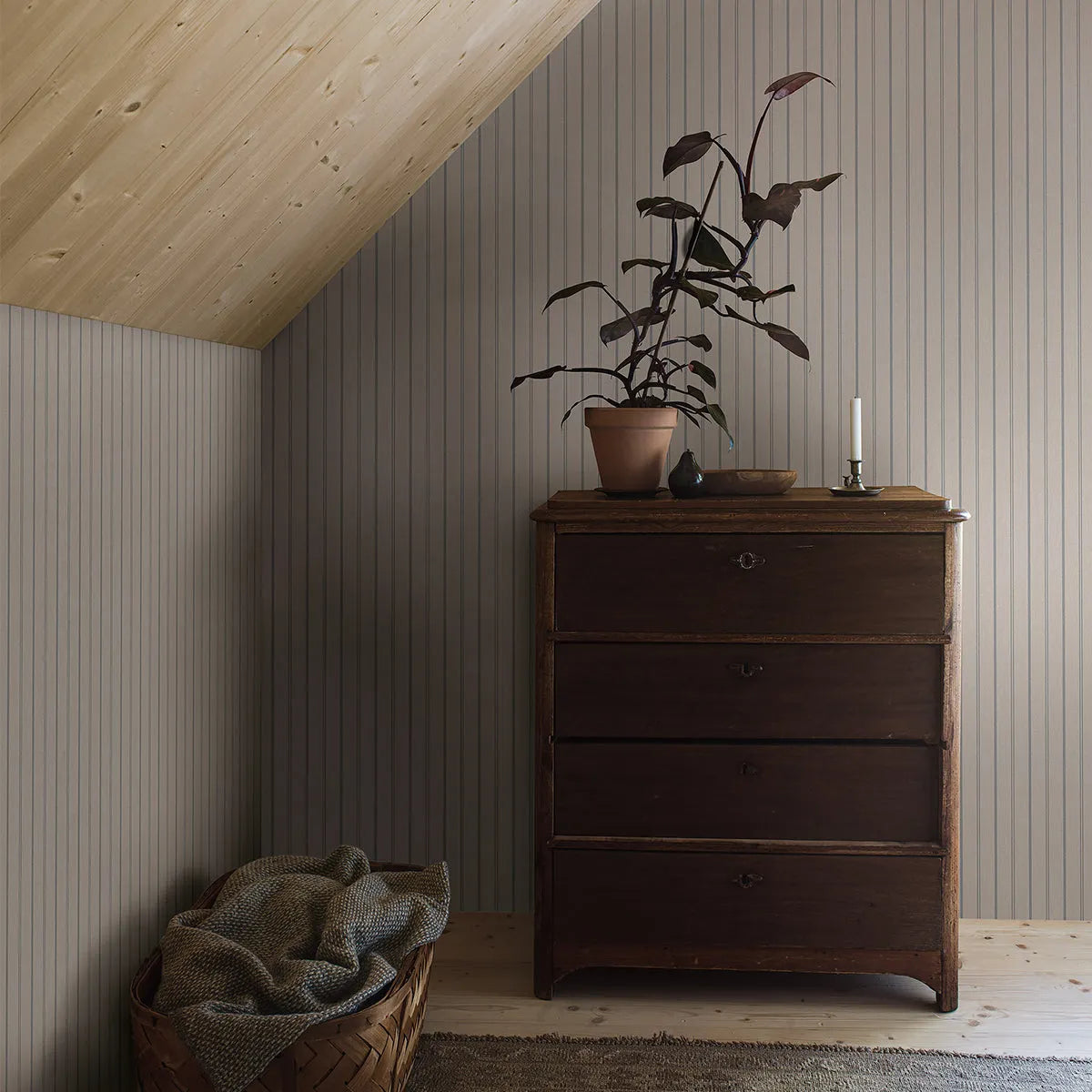 Woodland Stripe Wallpaper - Borastapeter