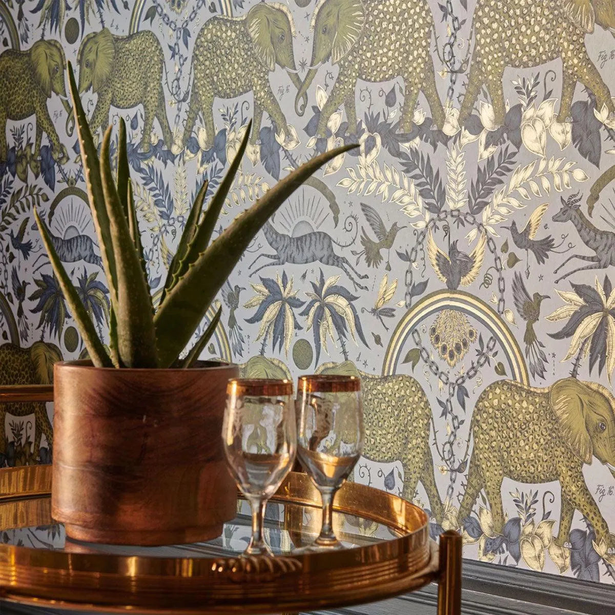 Zambezi Wallpaper - Clarke & Clarke X Emma Shipley