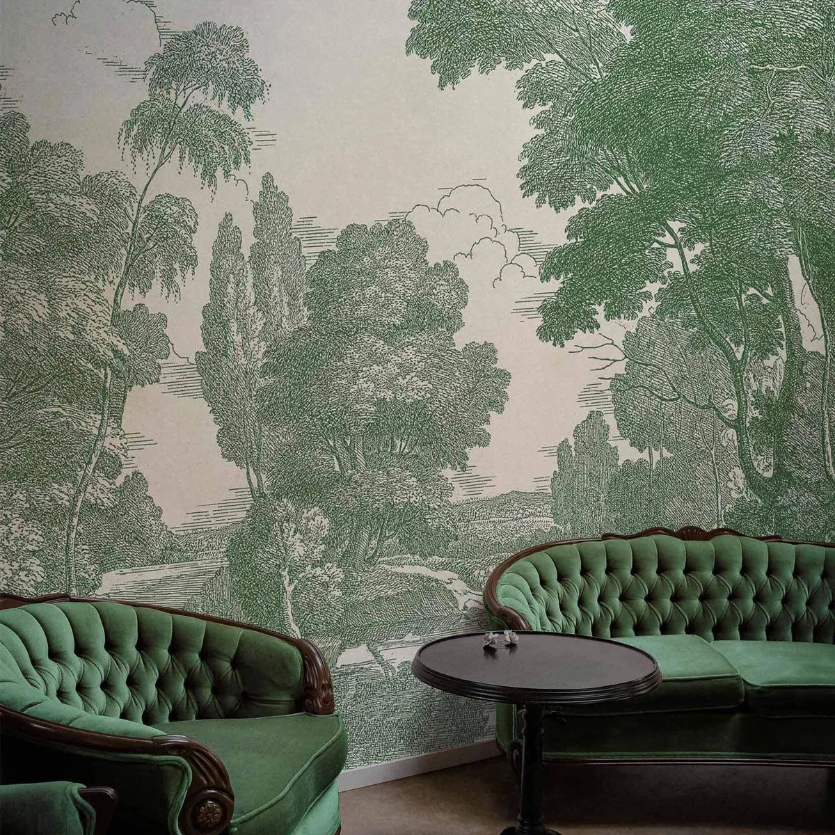 Engraving Mural Wallpaper - Coordonne