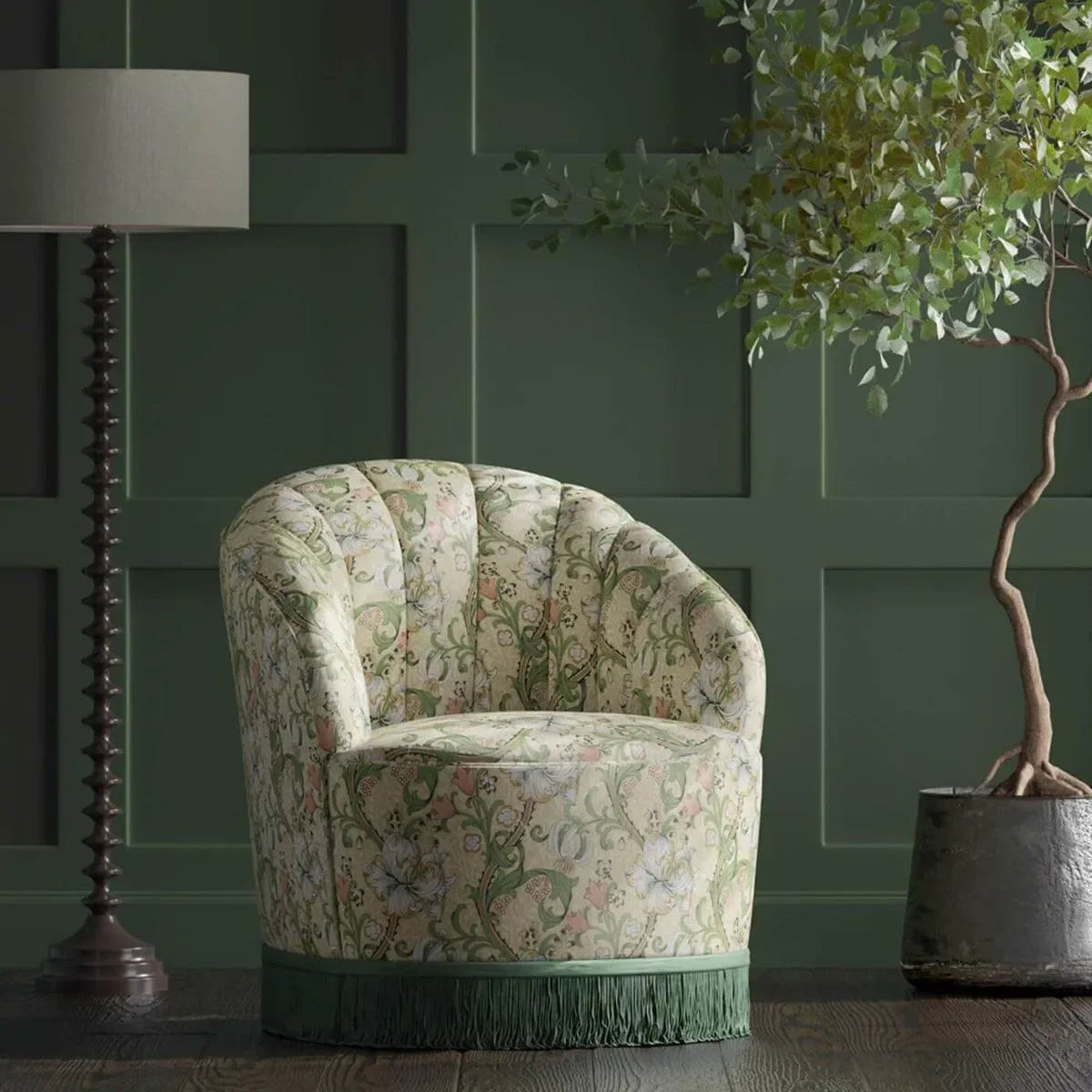 Golden Lily Fabric - Clarke & Clarke