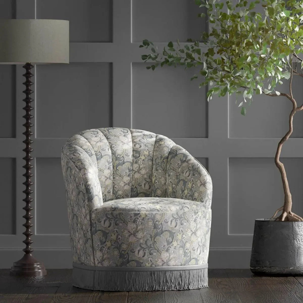 Golden Lily Fabric - Clarke & Clarke