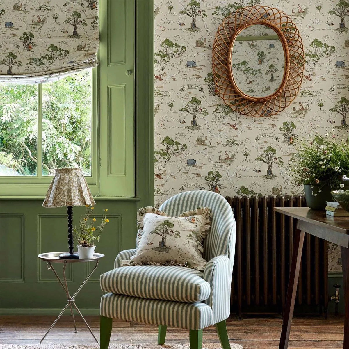 Hundred Acre Wood Cashew Fabric - Sanderson X Disney