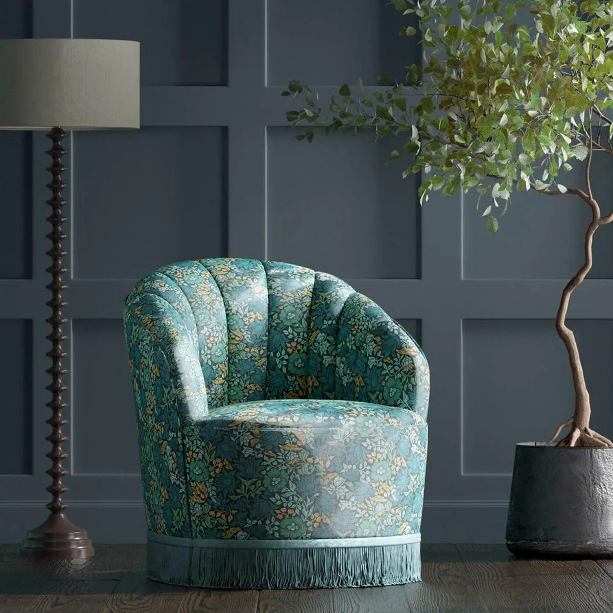 Mallow Fabric - Clarke & Clarke