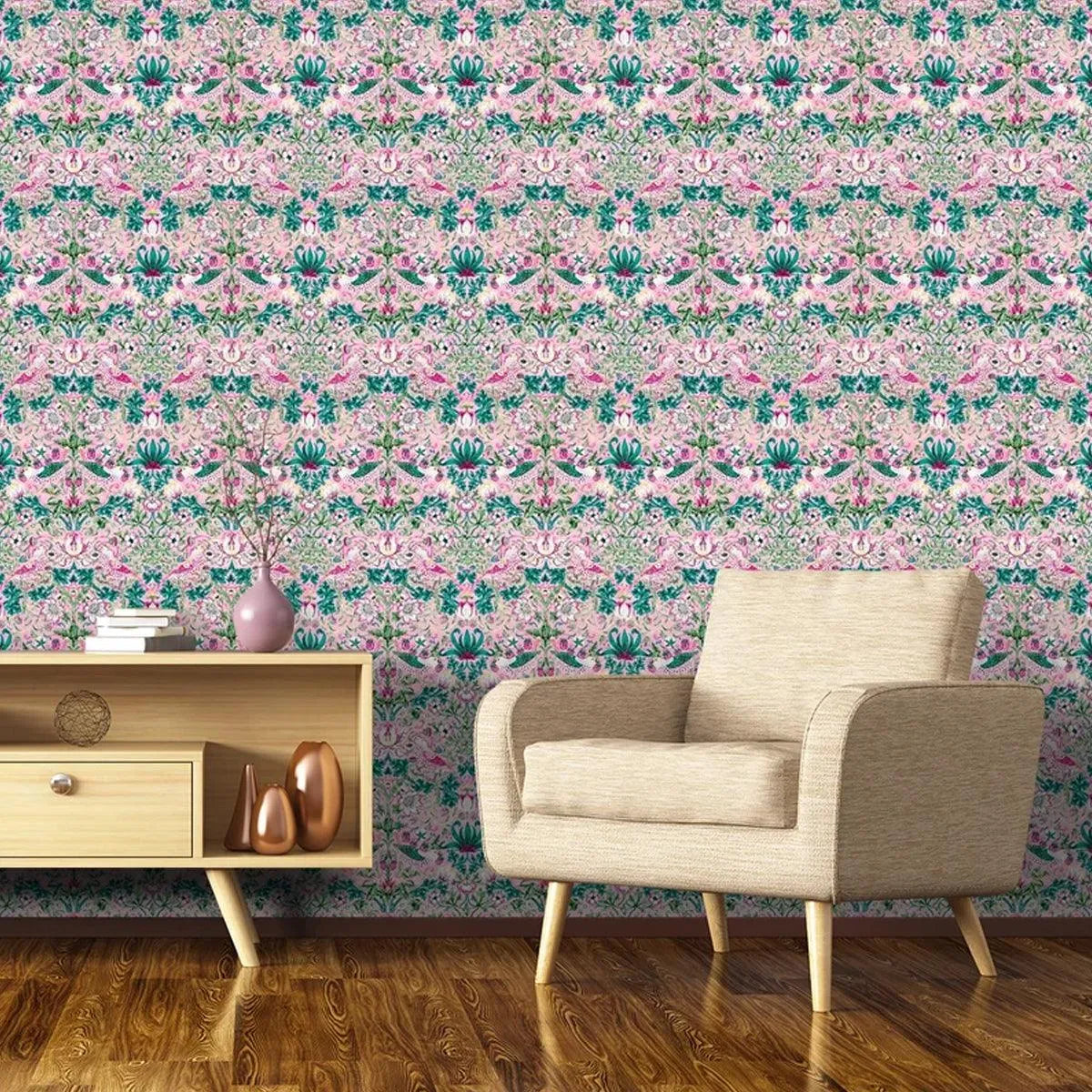 Strawberry Thief Wide Width Wallpaper - Morris & Co