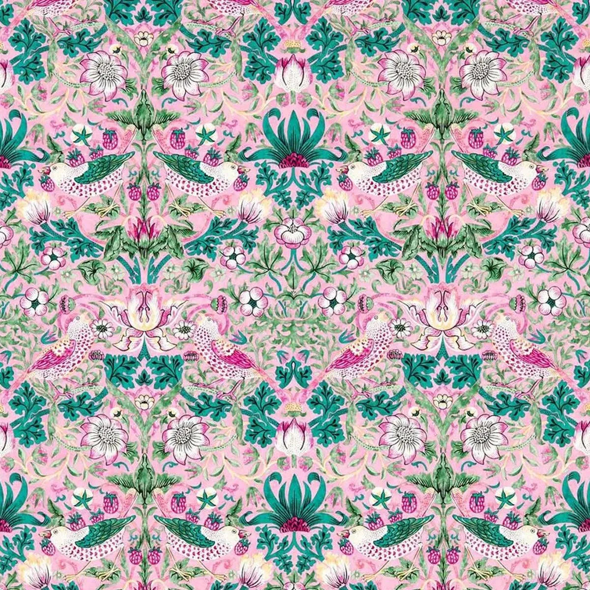 Strawberry Thief Wide Width Wallpaper - Morris & Co