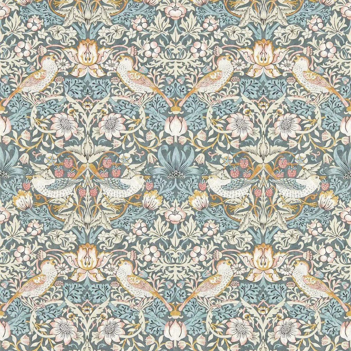 Strawberry Thief Wallpaper - Clarke & Clarke